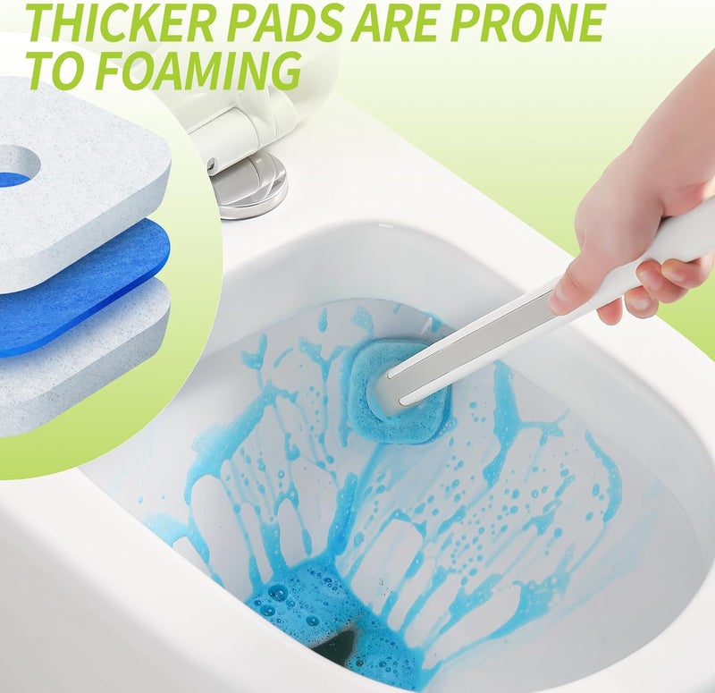 IVYROLL Toilet Bowl Cleaner Wand Refills Compatible with CLOROX, 21 Count Disposable Toilet Brush Refills, Replacement Heads for Toilet Cleaning System - Image 3